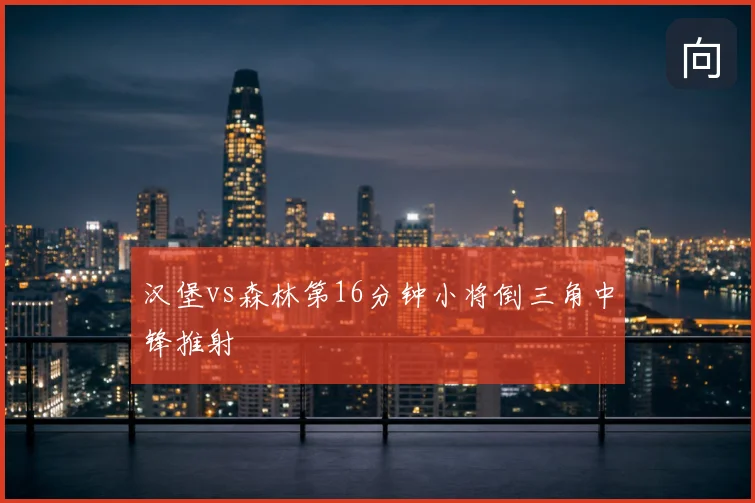 汉堡vs森林第16分钟小将倒三角中锋推射